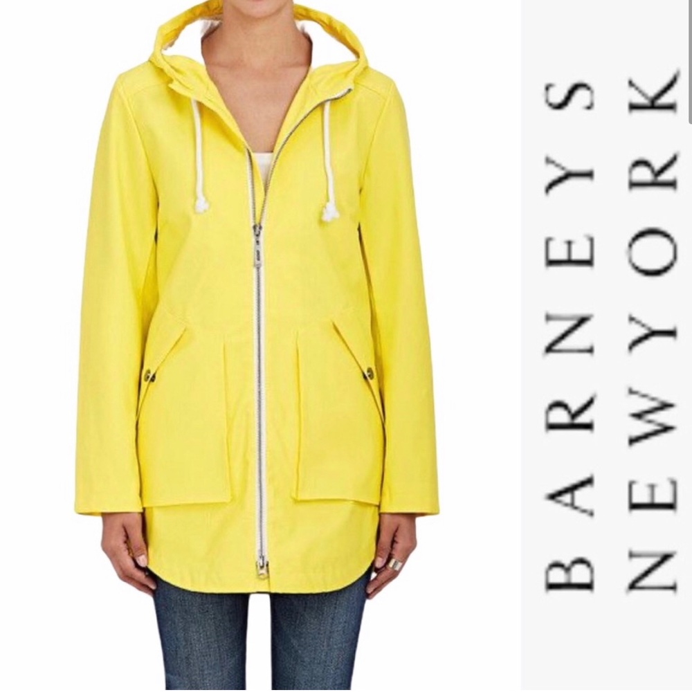 Barney’s New York Yellow Rain Coat🌦